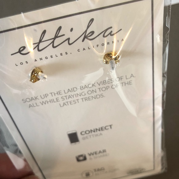 Fabfitfun ettika Tassel earrings pink gold 18k NWT - Picture 6 of 6